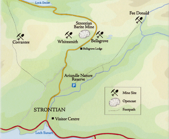 Strontian Mines, Scotland, UK