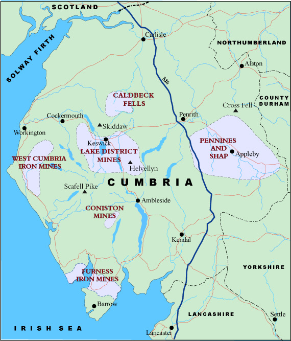 cumbria map