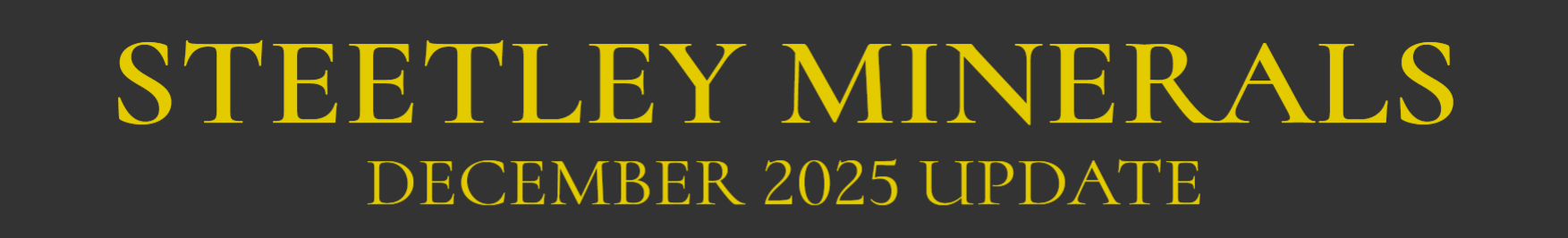 Steetley Minerals December 2025 update
