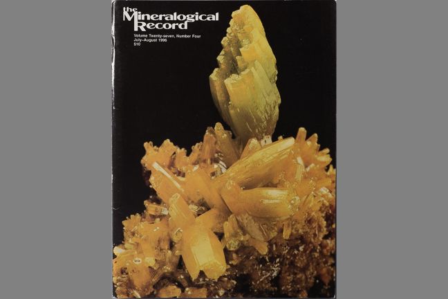 The Mineralogical Record Vol. 27, No.4. 