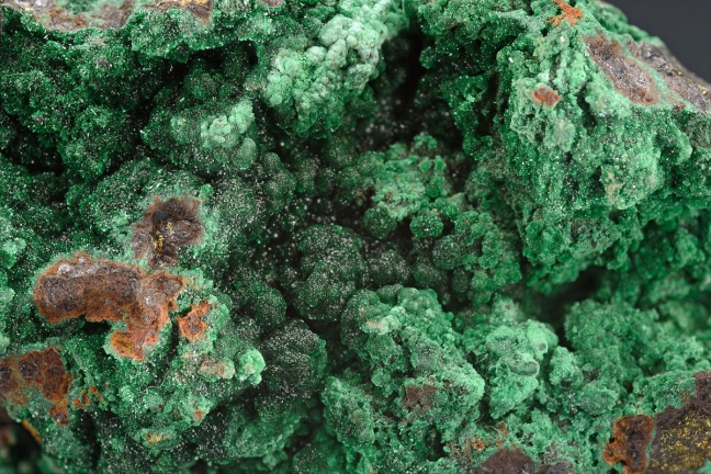 Malachite on Chalcopyrite