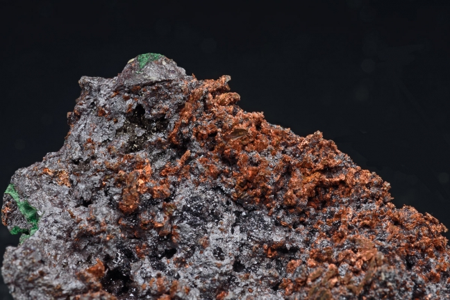 Native copper and cuprite