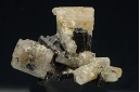 Goshenite with Schorl (Var. of Tourmaline)