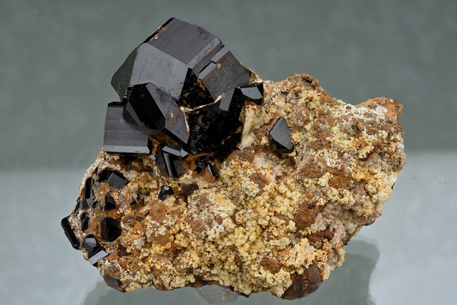 Tourmaline var. schorl with Hyalite