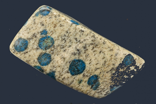 Azurite in Granite-'K2 stone'