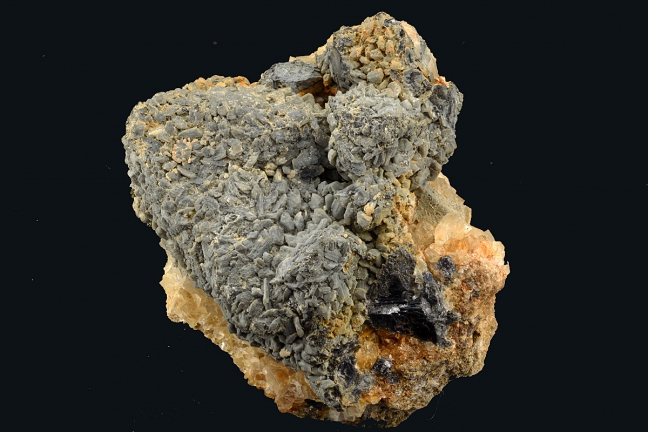 Cerussite on Galena