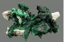 Malachite Pseudomorph after Azurite with Plancheite