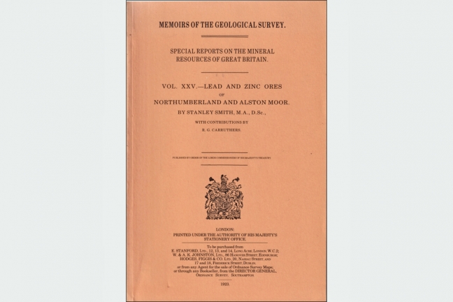 Special Report on the Mineral Resources of Great Britain Vol. XXV