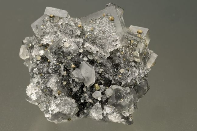 Fluorite, Quartz and Calcite